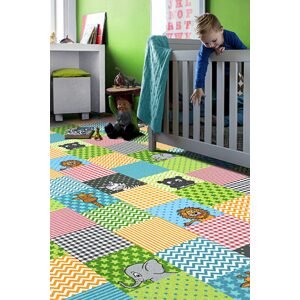Detský metrážny koberec Animals 845 - Zvyšok 120x400 cm