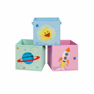 Detské stohovateľné boxy na hračky RFB001Y03 (3 ks)