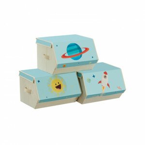 Detské stohovateľné boxy na hračky RLB700Q01 (3 ks)